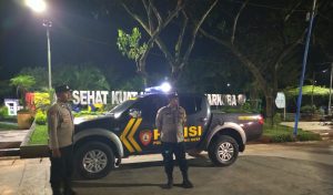 Polsek Sampang Kota Pantau Objek Vital Taman Wiyata Bahari, Pastikan Malam Hari Tetap Kondusif