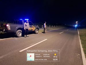 Antisipasi Balap Liar dan 3C, Polsek Pangarengan Intensifkan Patroli Malam di Jalan Raya Plasah