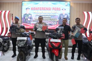 Polres Madiun Kota Ungkap 3 Kasus Curanmor 4 Orang Residivis Diamankan